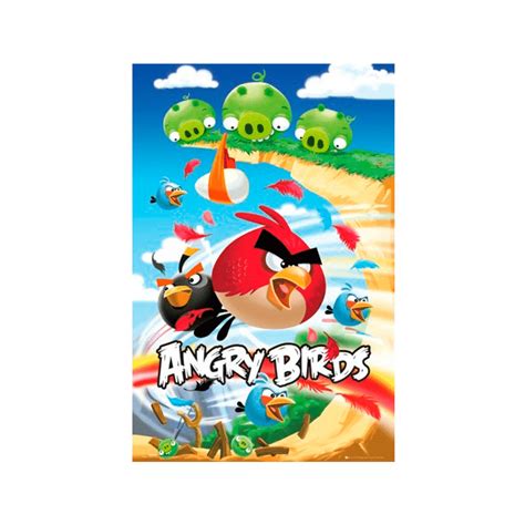 Poster Maxi Angry Birds "Attack" | Fanatelli - Posters & Gifts