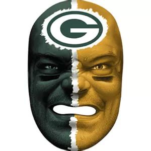 Green Bay Packers Fan Face Mask - Party City