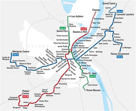 Bordeaux railway station map - Bordeaux train station map (Nouvelle ...