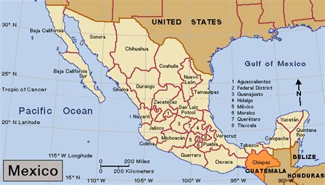 Chiapas Mexico Map