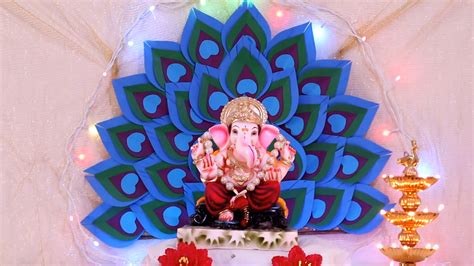 Festivals & Events News | Simple and Beautiful Ganesh Chaturthi 2022 Makhar Decoration Ideas at ...