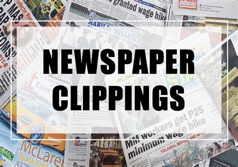 Newspaper Clippings – Learning Resource Center