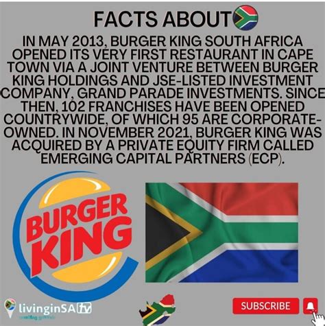 The Number of Burger King Restaurants In South Africa – livinginsatv