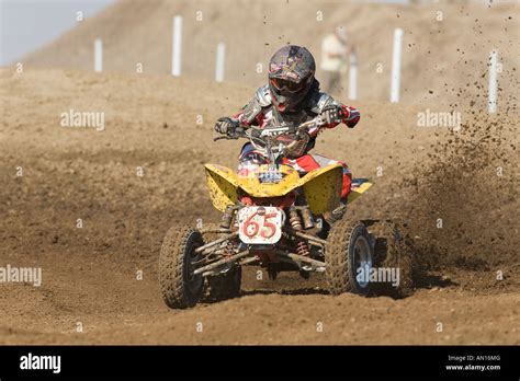 Four wheel Quad bike racing Stock Photo - Alamy