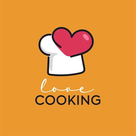 Premium Vector | Love cooking logo collectiom