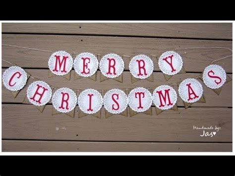 CHRISTMAS BANNER - christmas Project DIY#3 - YouTube