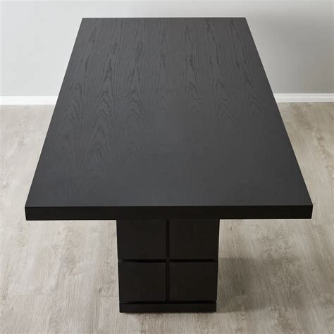 Portofino II Black Wooden Dining Table