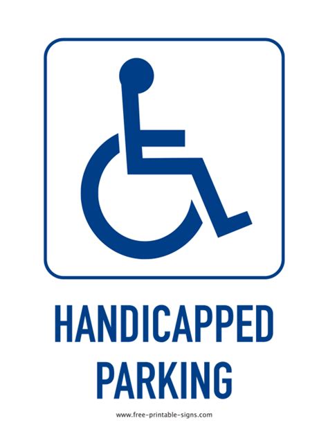 Free Printable Parking Signs - Printable Templates