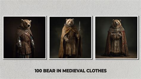 ArtStation - 100 Bear in Medieval Clothes | Artworks