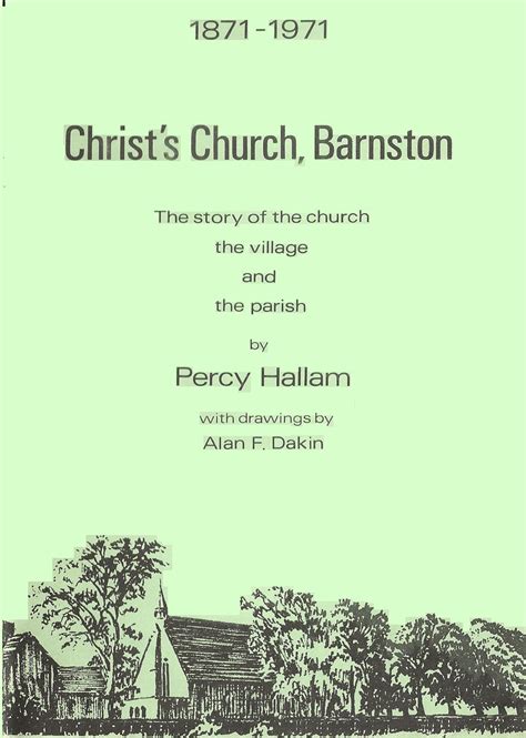 Christ Church – History 1871-1971 – Christ Church Barnston with St Michael’s Pensby