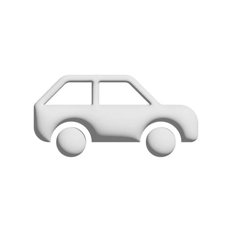 car icon 3d design for application and website presentation 14070026 PNG