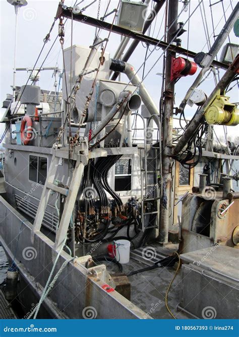 Interior of Fishing Boat with Fishing Accessories Stock Image - Image of outdoor, docked: 180567393