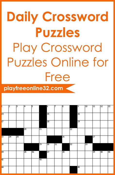 Crossword • Play Daily Crossword Puzzles Online for Free