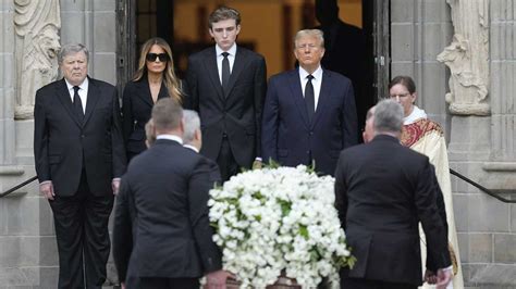 Barron Trump at Funeral: Melania Trump's Mother Amalija Knavs's Funeral - NAYAG Today