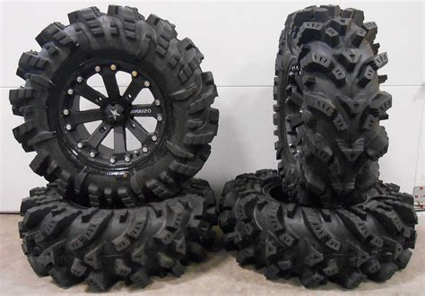 MSA Black Kore 14" UTV Wheels 30" Intimidator Tires Polaris Ranger XP 9/1K | eBay | Atv wheels ...