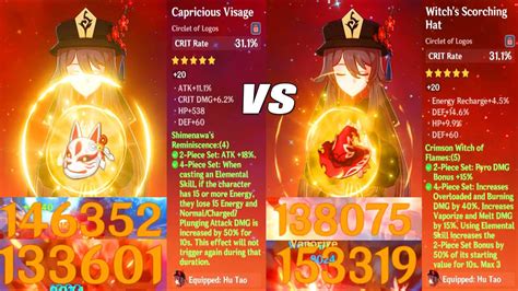 Shimenawa vs Crimson Witch 4 Set - Hutao EndGame Charged Atk & Nuke ...