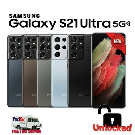 NEW Samsung Galaxy S21 Ultra 5G SM-G988U1 US Model Unlocked 128/256 ...