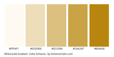 White-Gold Gradient Color Scheme » Brown » SchemeColor.com