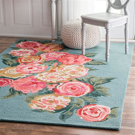 Brooklyn Rug Co Handmade Contemporary Floral Area Rug - Bed Bath & Beyond - 12556984 | Floral ...