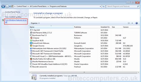 windows-features - Malware Removal, PC Repair and How-to Videos