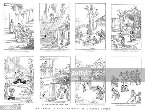 The Great Chinese Famine Of 1876-79 Stock Clipart | Royalty-Free ...