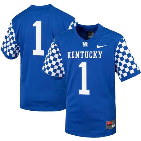 Nike Kentucky Wildcats Youth Football Jersey - #1 Royal