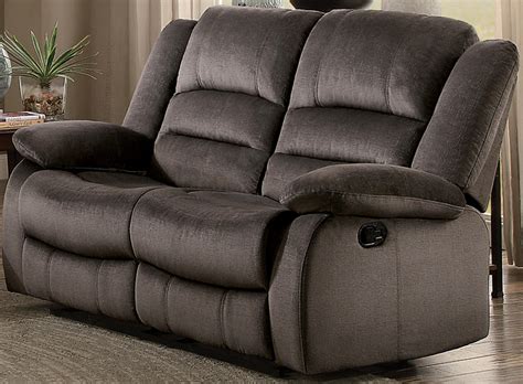 Homelegance Jarita Reclining Loveseat Polyester Fabric Cover Chocolate >>> Continue to the ...