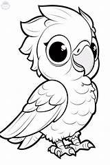 Parrot Coloring Pages sketch template