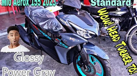 Mio Aerox 155 2023 Standard Glossy Power Gray..WOW! Head Turner to ...