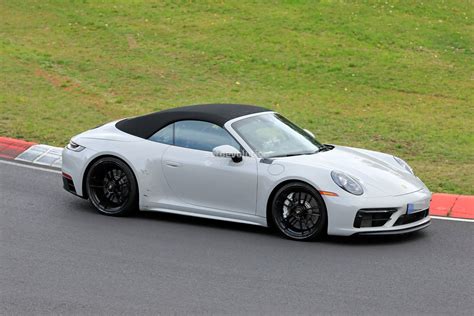 Uncamouflaged 992 Porsche 911 GTS Cabriolet Spied Lapping the ...