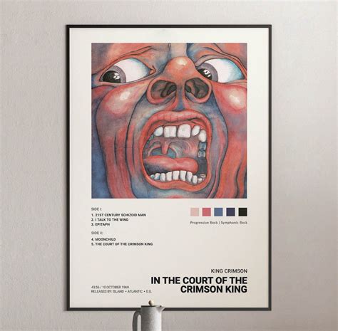 King Crimson - In the Court of the Crimson King Album Cover Poster ...