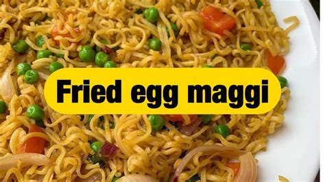 Fried egg maggi🍝 ️ - YouTube