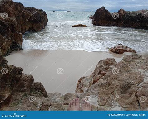 Marina Beach, Lampung, Indonesia Stock Photo - Image of roles, lampung ...