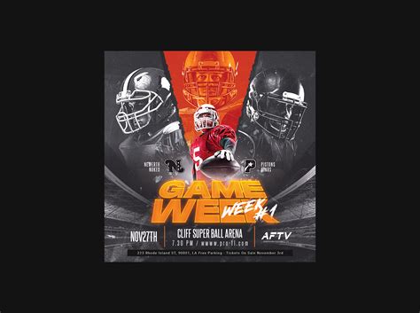 Football Flyer - Photoshop Template :: Behance