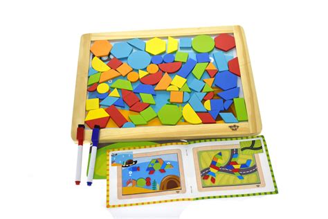 MAGNETIC PUZZLE - GEOMETRICAL SHAPES - Tooky Toy