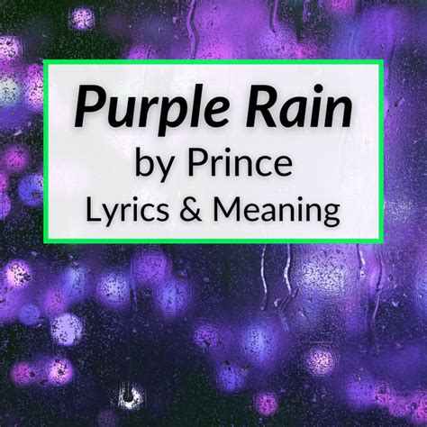 "Purple Rain" Lyrics & Meaning (Prince And The Revolution)