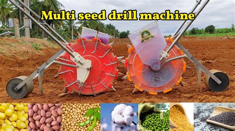 Manual multi crop seed drill machine | Specifications and features ...