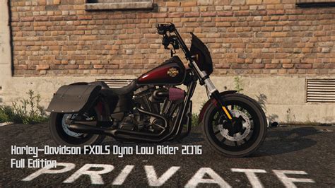 2016 Harley Davidson FXDLS Dyna Low Rider Motorcycle – FiveM Mods