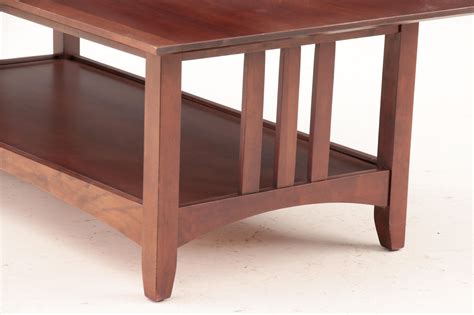 Mission Style Mahogany Veneer Coffee Table, Late 20th Century | EBTH