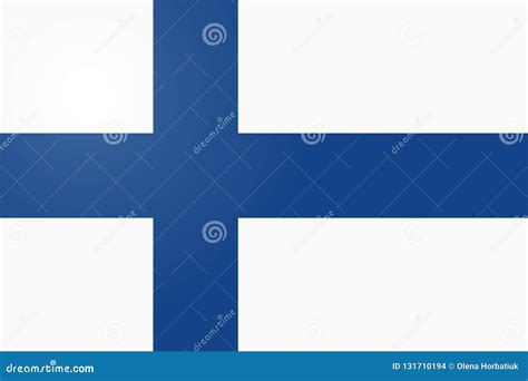 Finland Flag, Official Colors and Proportion Correctly. National Finland Flag. Flat Vector ...