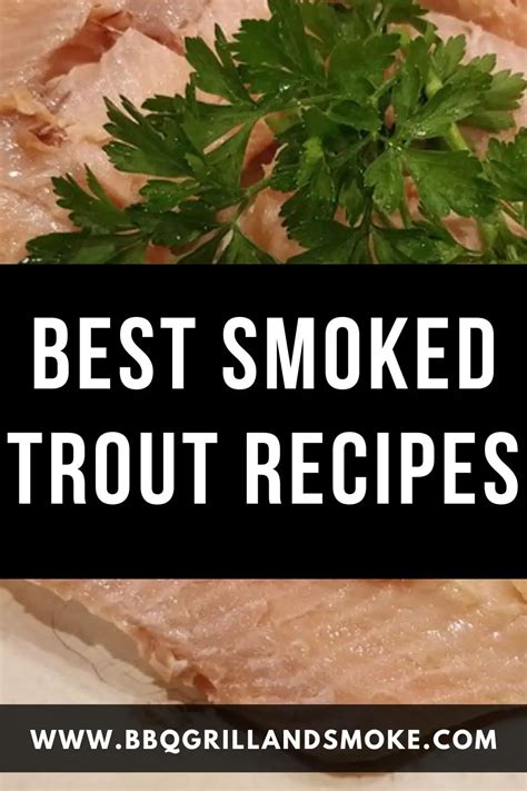 Best Smoked Trout Recipes - BBQ Grill and Smoke