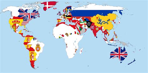 Flag Map Of The World - Large World Map