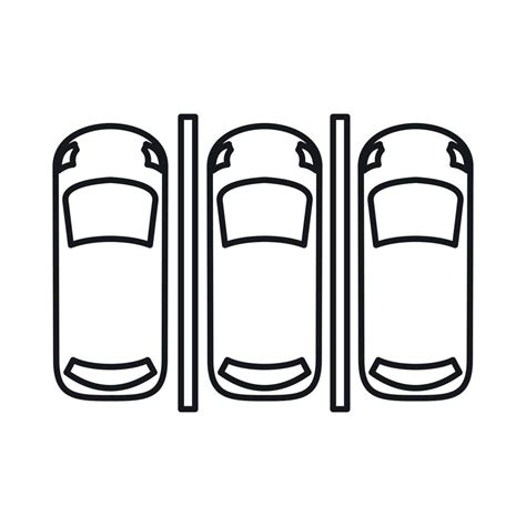 Car parking icon, outline style 14622444 Vector Art at Vecteezy