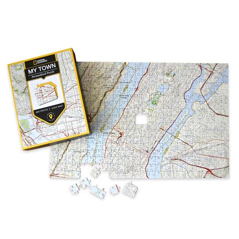 National Geographic My Town Personalized Puzzle – Map Scale: 1:26,000 ...