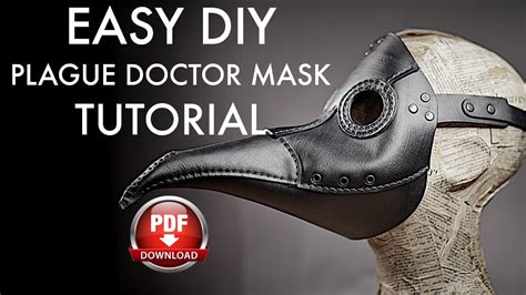 Plague Doctor Mask Full Tutorial and Pattern Download - YouTube