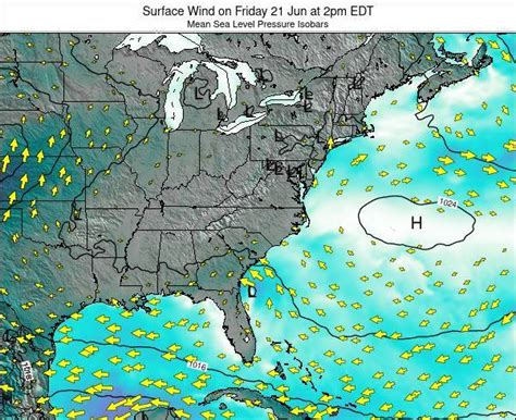 North-Carolina Surface Wind on Tuesday 30 Oct at 2am EDT