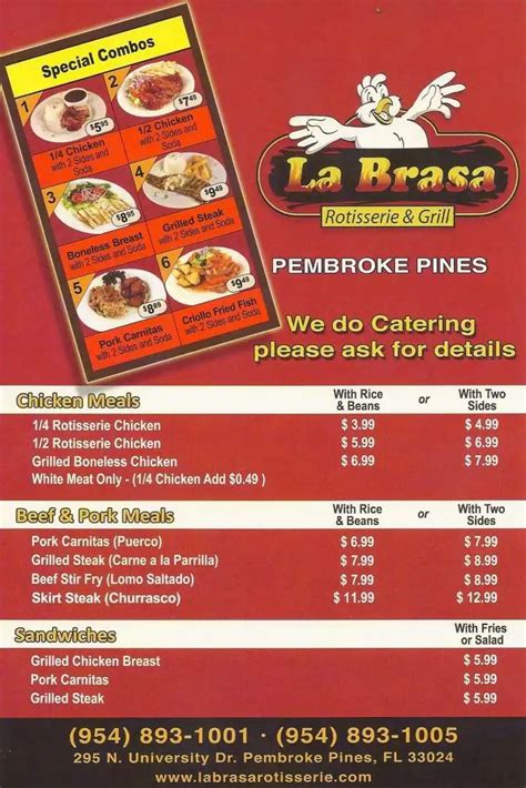 La Brasa Rotisserie & Grill Menu - Urbanspoon/Zomato