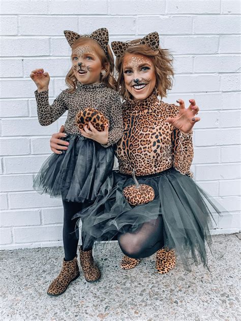 Something Delightful : Mommy & Me Halloween Costume Ideas: DIY Leopard Costumes