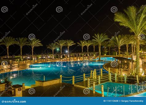 Night View of the Hotel Jaz Belvedere Resort Editorial Stock Photo - Image of journey, october ...