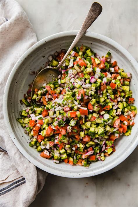 Shirazi Salad (Salad-e Shirazi) - Little Spice Jar